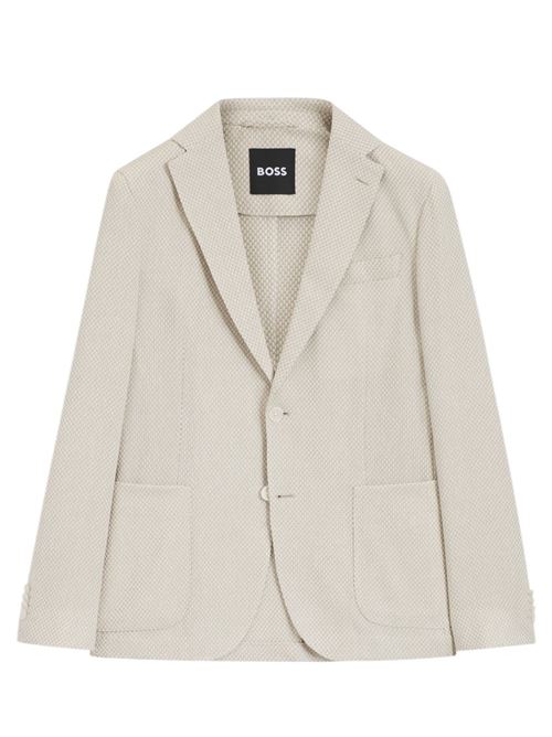 Patterned cotton blend jacket BOSS | 50561907 C-HANRY-262.286